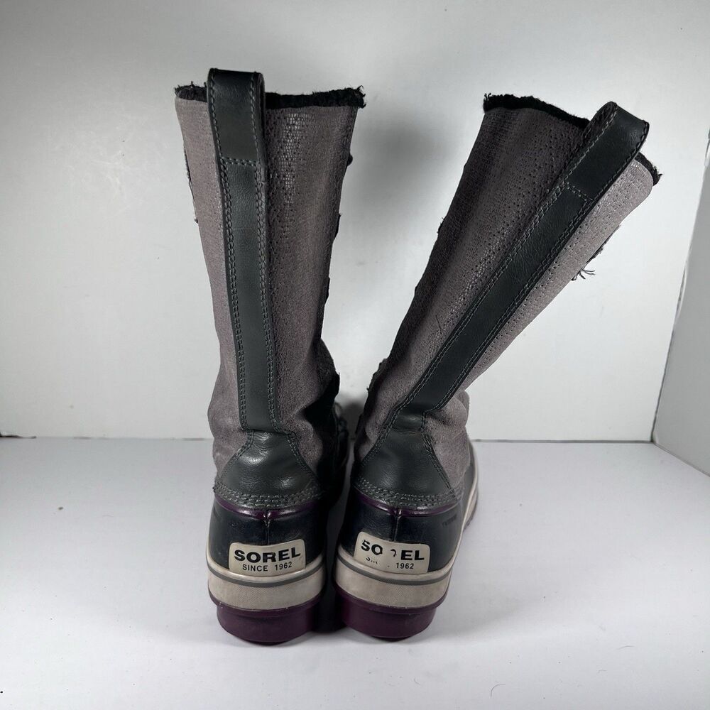 Sorel Tivoli Waterproof Calf High Lace Up Snow Boots Women's Size 9 - Picture 4 of 7